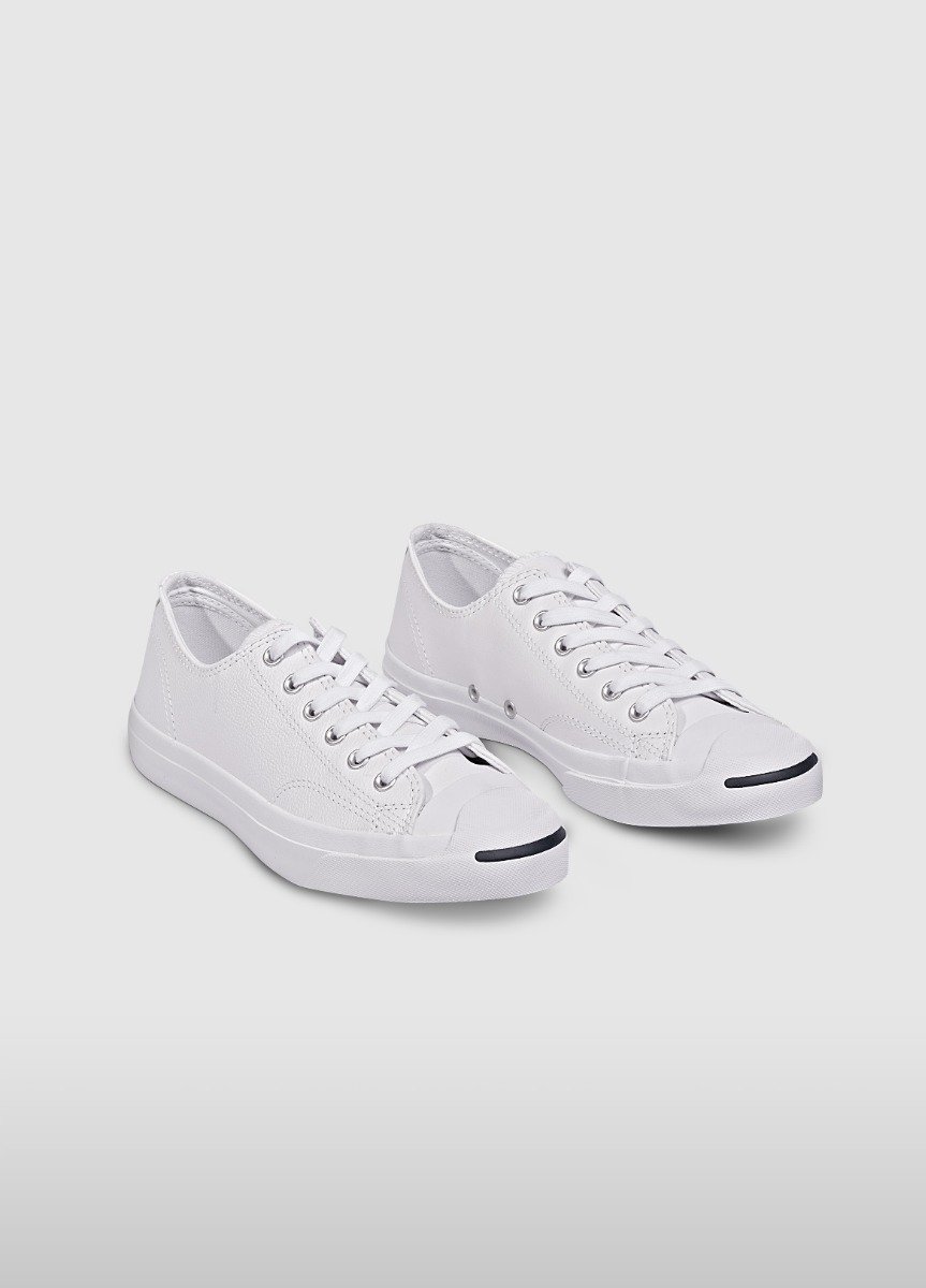 White Converse Jack Purcell Leather Low Top | A48508N