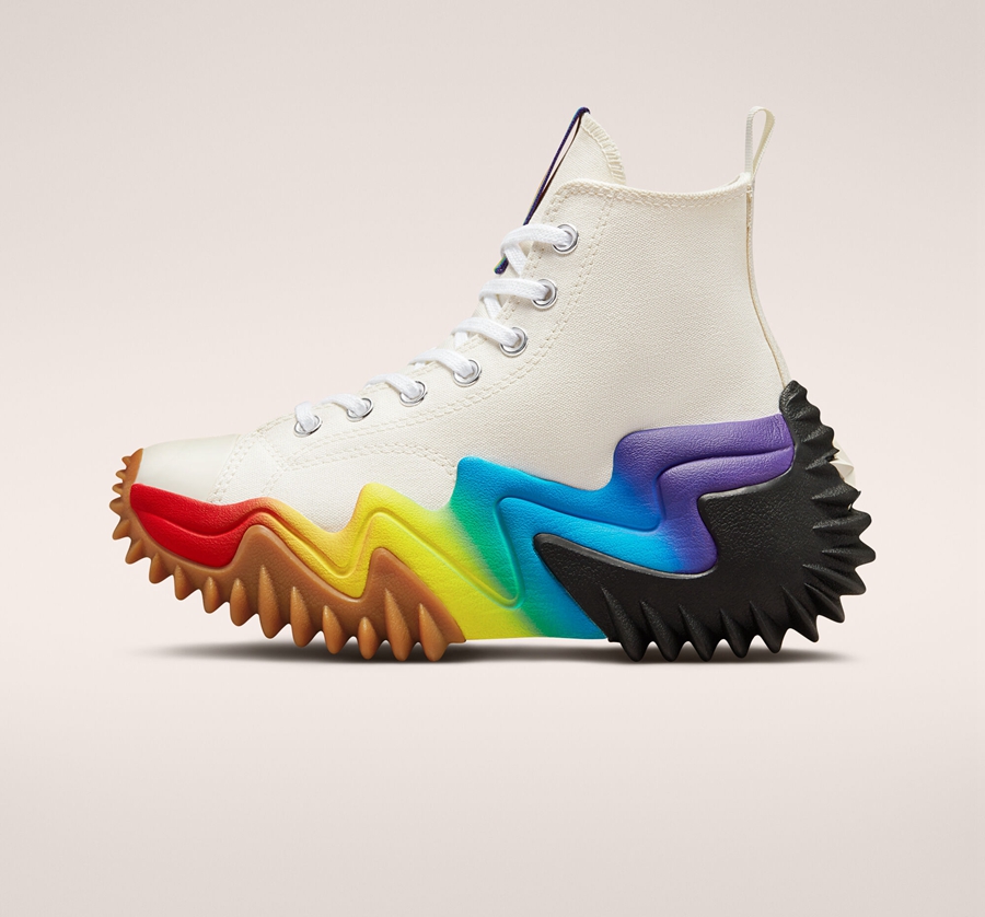 White Converse Run Star Motion Platform Pride | A29509G