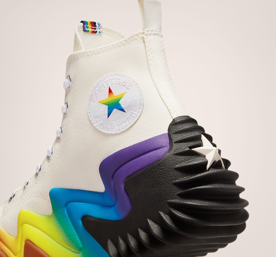 White Converse Run Star Motion Platform Pride | A29509G