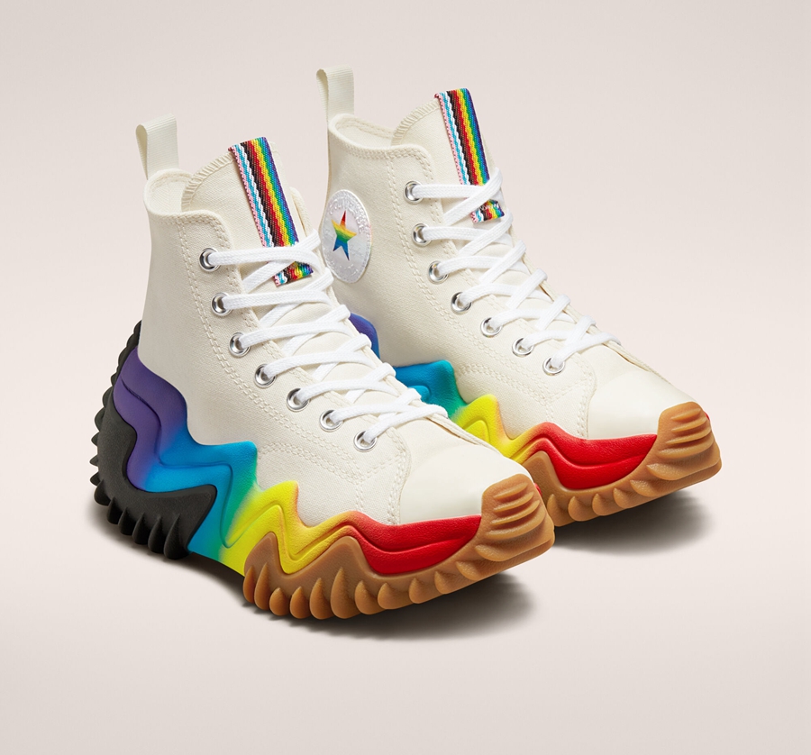 White Converse Run Star Motion Platform Pride | A29509G