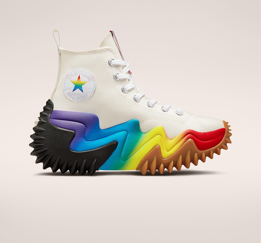 White Converse Run Star Motion Platform Pride | A29509G