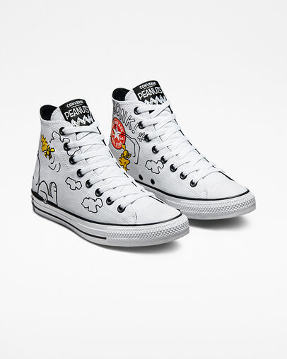 White Converse x Peanuts Chuck Taylor All Star High Top | A32506R