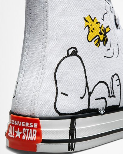 White Converse x Peanuts Chuck Taylor All Star High Top | A49113B