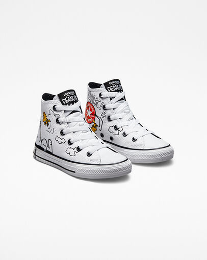 White Converse x Peanuts Chuck Taylor All Star High Top | A60046R