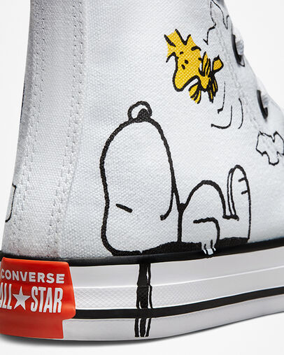 White Converse x Peanuts Chuck Taylor All Star High Top | A60046R