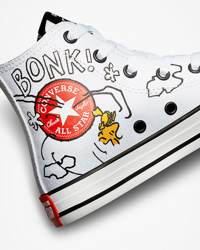 White Converse x Peanuts Chuck Taylor All Star High Top | A60046R