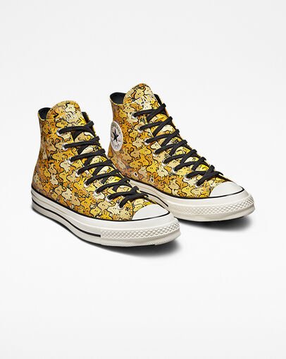 Yellow Converse x Peanuts Chuck 70 High Top | A05959K